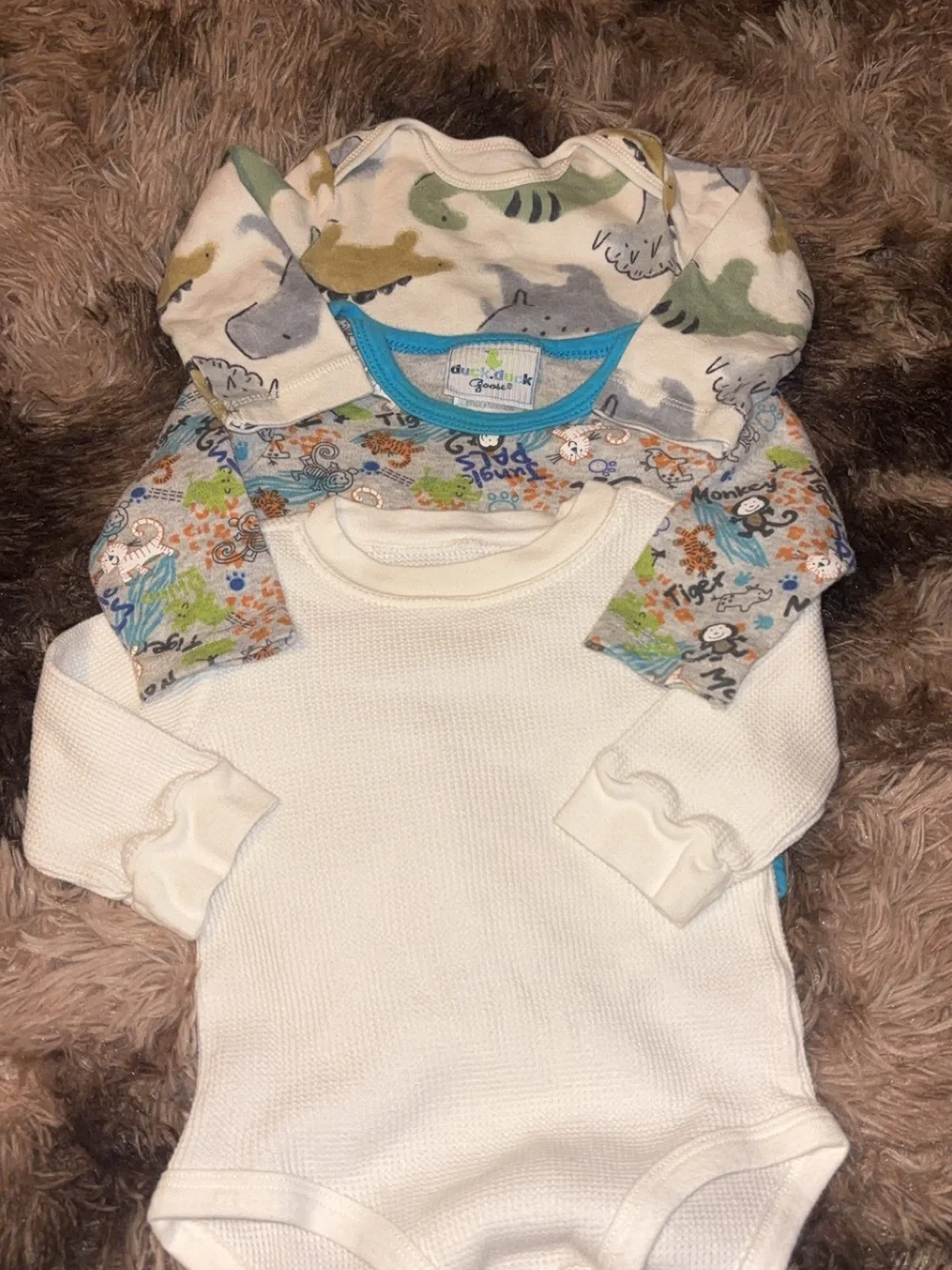 20 piece bundleCarter's Long-Sleeve Bodysuit Set - White, Blue, Green, Gray, Tan